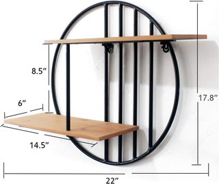 Estantería Rústica Metal y Madera