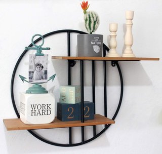 Estantería Rústica Metal y Madera