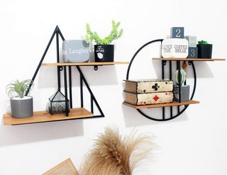 Estantería Rústica Metal y Madera