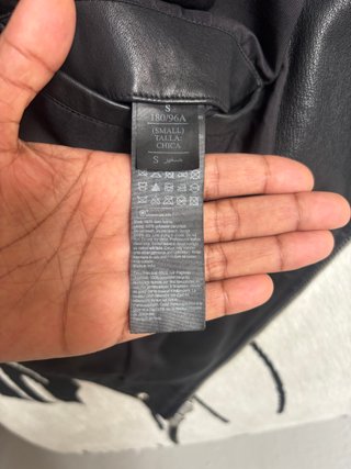 Chaqueta de cuero negra AllSaints