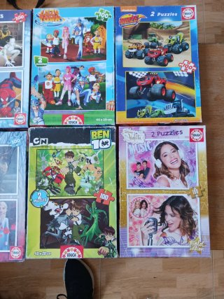 8 Puzzles 2x100 Piezas a 1 euro cada uno
