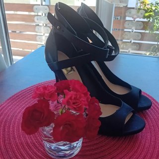 Zapatos Guess Negros Tacon Mujer