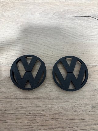 2x Emblema VW Golf 4 Negro