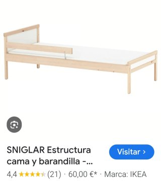 Estructura cama infantil IKEA SNIGLAR