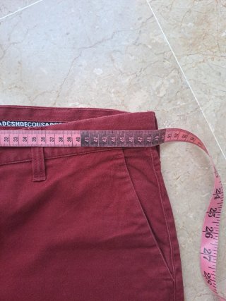 Pantalón corto chino DC rojo