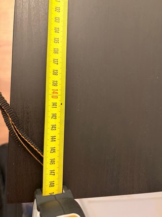 Mesa Escritorio/Comedor Negra Metal/Madera