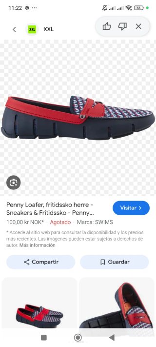 Mocasines Swims Hombre Originales Azul/Rojo