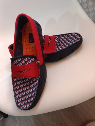 Mocasines Swims Hombre Originales Azul/Rojo