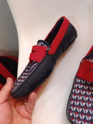 Mocasines Swims Hombre Originales Azul/Rojo