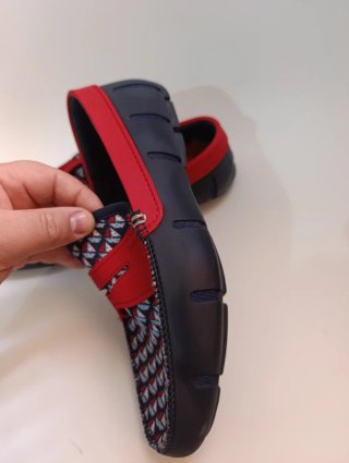 Mocasines Swims Hombre Originales Azul/Rojo
