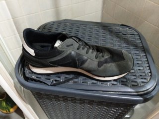 Zapatillas Munich grises y blancas