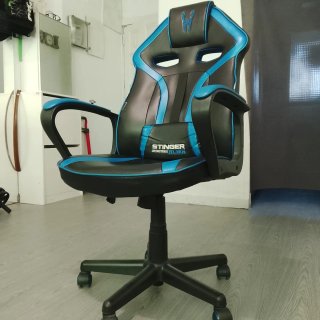 Silla Gamer Stinger Azul y Negra