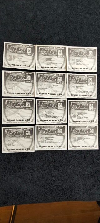 Lote 592 Cromos Liga Este 11/12