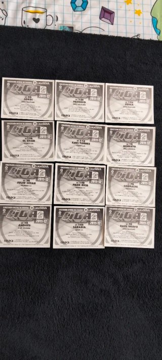 Lote 592 Cromos Liga Este 11/12