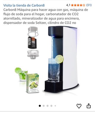 Carbon8 - Máquina Agua con Gas + Filtro