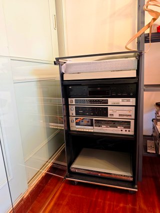 Equipo de Sonido Technics + JVC con Mueble