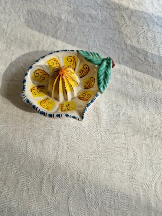 Spremiagrumi in ceramica decorato artigianale