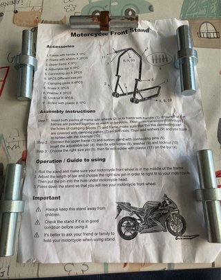 Elevador delantero moto 5 pins  Marca A-Pro