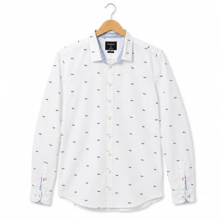 Camisa Springfield Hombre Blanca Estampada