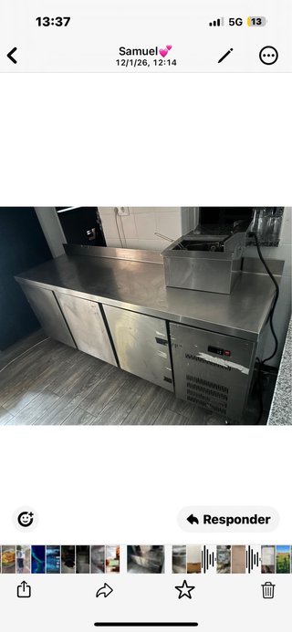 Mesa Fría Industrial Acero Inoxidable