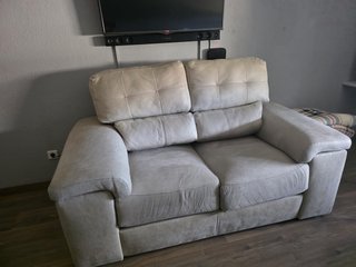 Sofá de 2 plazas gris