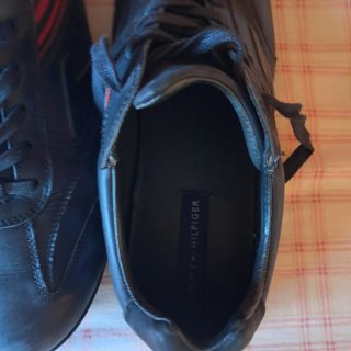 Zapatillas Tomy Hilfiger Hombre Negras Rojas
