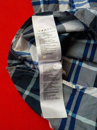 Camisa Fred Perry Cuadros Azul Talla XL