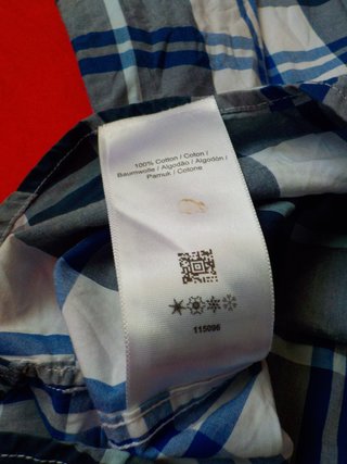 Camisa Fred Perry Cuadros Azul Talla XL