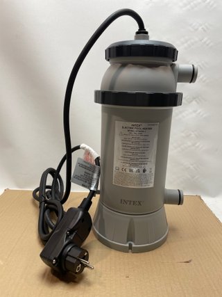 Calentador Piscina Intex Gris y Negro