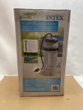Calentador Piscina Intex Gris y Negro