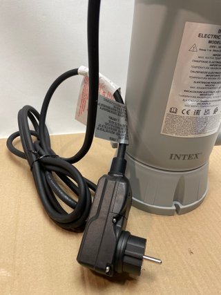 Calentador Piscina Intex Gris y Negro