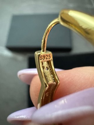 Orecchini Cuore Argento 925 Dorato