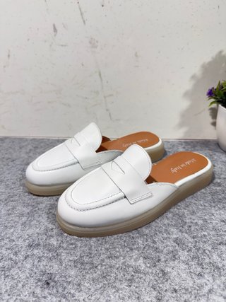 Sabot donna vera pelle bianchi Tg 35