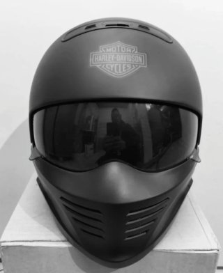 Casco Harley Davidson Negro Mate