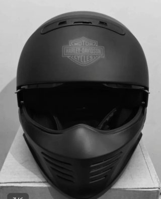 Casco Harley Davidson Negro Mate