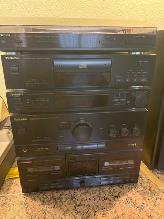 Equipo de música Technics negro