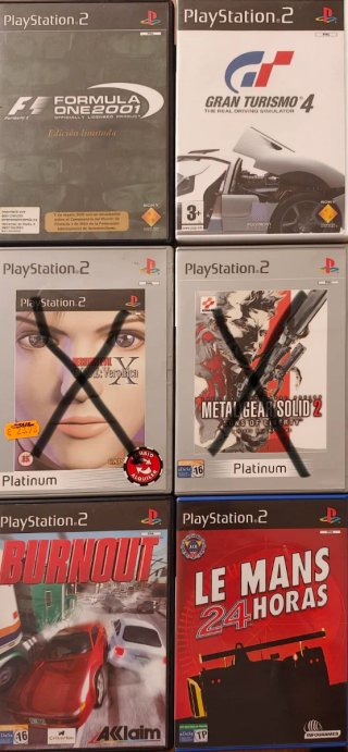 Pack 4 Juegos PS2