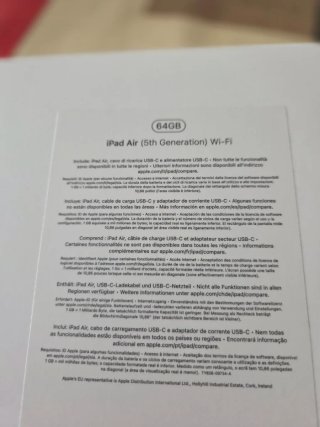 Apple iPad Air 5. Chip M1. Año 2022. 11 pulgadas