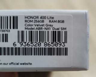 Honor 400 Lite Plata 5G- 6.7" 8GB/256GB Dual-Sim