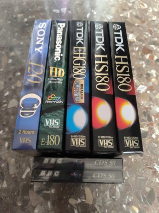 Lote Cintas VHS TDK, Sony, Panasonic, BBC cassette