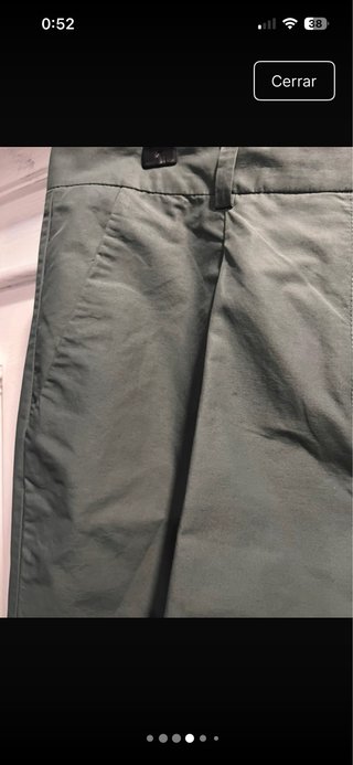 Pantalón COS verde salvia algodón y polièster T:XS