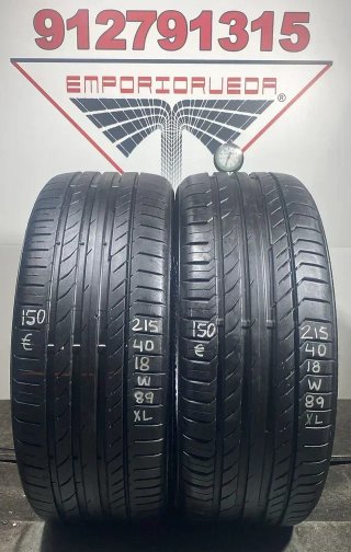 215 40 18 W CONTINENTAL RUEDA AL 90% VIDA UTIL