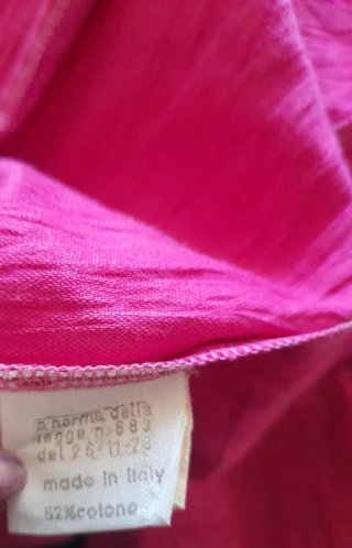 Giacca lino rosa tg.S + miniabito nero tg.XS