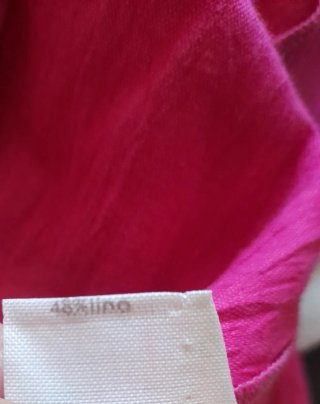 Giacca lino rosa tg.S + miniabito nero tg.XS