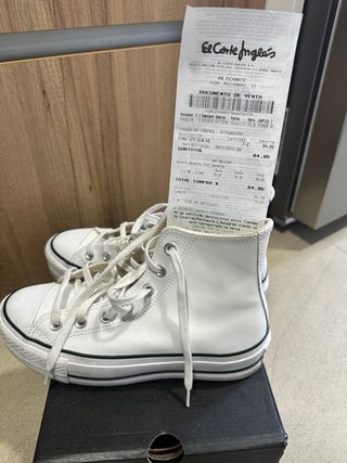Converse polipiel blancas talla 36,5