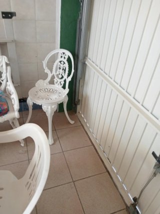 Conjunto de jardín metal  blanco