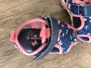 Sandalias Bache Niña Talla 20 Azul y Rosa