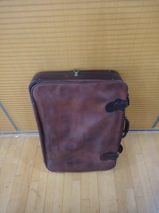 Maleta Grande Landrich  Verde -Marron en cuero