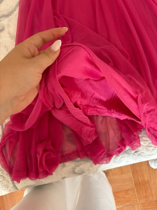 Vestido de fiesta rosa