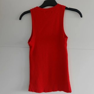 Top rojo elástico Stradivarius Talla XS